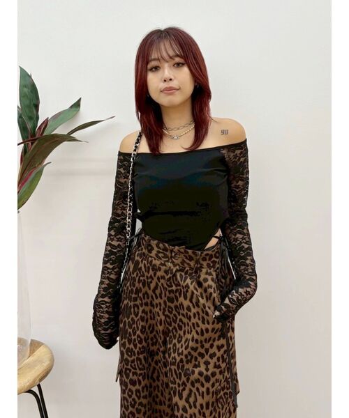 EVRIS（エヴリス）の「サイドレースアップボディースーツ（Tシャツ/カットソー・レディース・ホワイト/ブラウン/ブラック・FREE）」の16枚目の写真