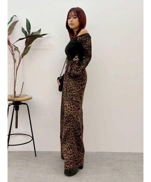 EVRIS（エヴリス）の「サイドレースアップボディースーツ（Tシャツ/カットソー・レディース・ホワイト/ブラウン/ブラック・FREE）」の20枚目の写真