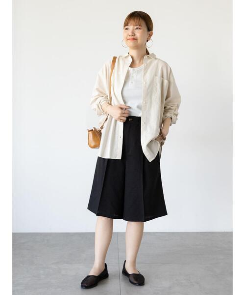 Lugnoncure(ルノンキュール)の「ワッフルヘンリータンクトップ(タンクトップ・レディース・オフホワイト/チャコールグレー/ブラック・F)」の5枚目の写真