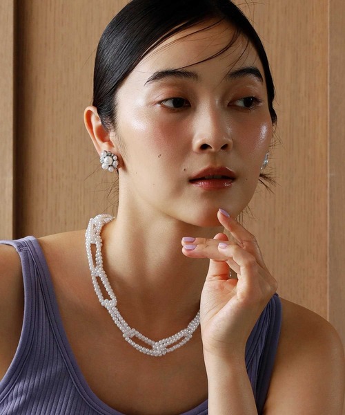 LHME(エルエイチエムイー)の「【WEB限定】“MELLOW”パールビジューイヤリング/サージカルステンレス(金属アレルギー対応)【LHME / エルエイチエムイー】(イヤリング・レディース・シルバー・ONE SIZE)」の13枚目の写真