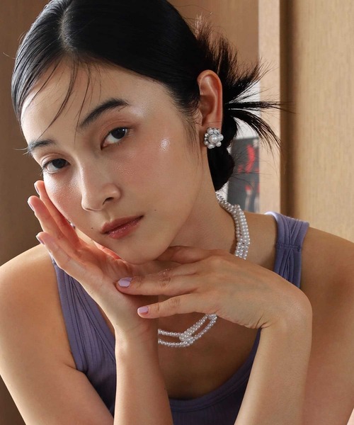 LHME(エルエイチエムイー)の「【WEB限定】“MELLOW”パールビジューイヤリング/サージカルステンレス(金属アレルギー対応)【LHME / エルエイチエムイー】(イヤリング・レディース・シルバー・ONE SIZE)」の14枚目の写真