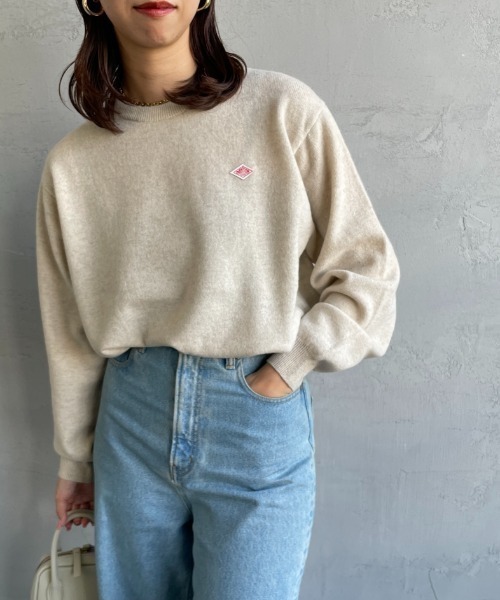 ぱ*ち様 DANTON ダントン　アイボリー　ウール　ニット プルオーバー　サイ 楽天市場】ダントン DANTON/ニット/ラムウール クルーネック