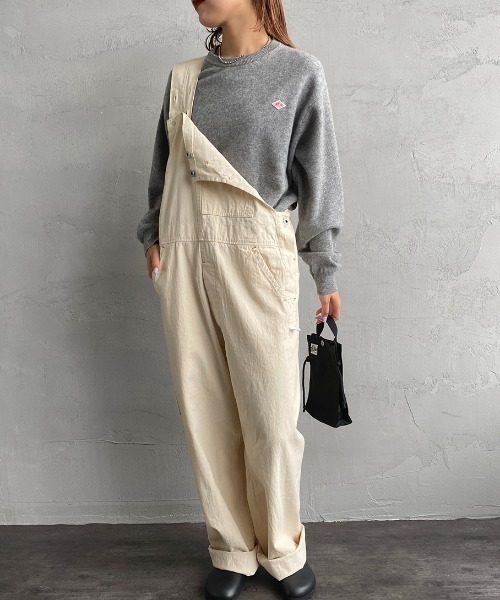 DANTON（ダントン）の「[DANTON/ダントン] ワンポイントロゴ クルーネックプルオーバーニット（ニット/セーター・レディース・オートミール/ブラック/ライトグレー/レッド/グレイッシュベージュ・38/36）」の14枚目の写真