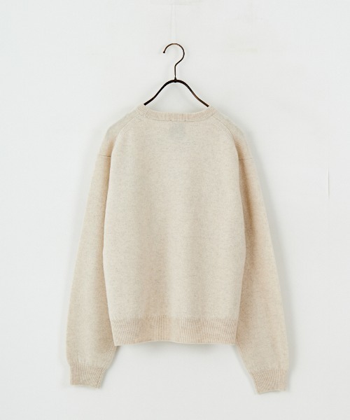 DANTON オフホワイト クリーム クルーネックセーター 36 DANTON オフ