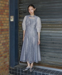 デコルテカットアウトレースドレス / decollete cut out lace dress
