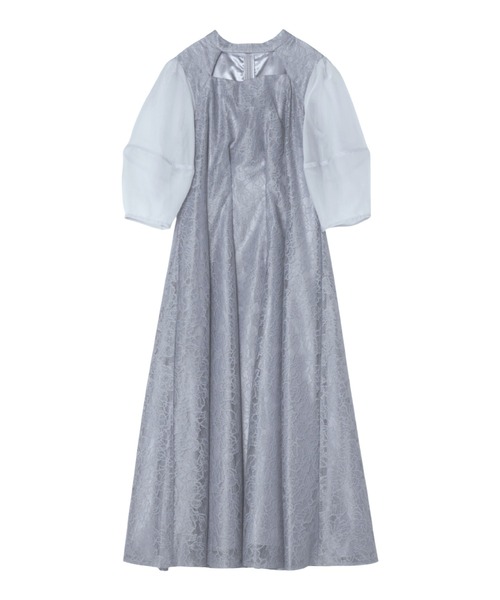 ANDRESD(アンドレスド)の「デコルテカットアウトレースドレス / decollete cut out lace dress(ドレス・レディース・グレー/ブラック/ブラウン/チャコール・S/M/L)」の10枚目の写真