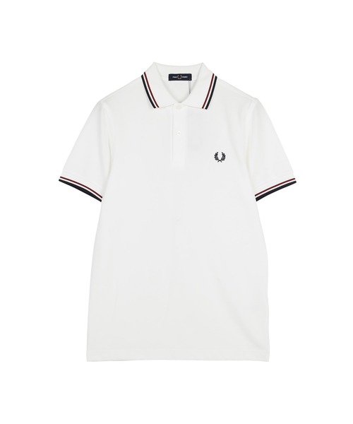 FRED PERRY（フレッドペリー）の「FRED RERRY フレッドペリー TWIN TIPPED 半袖 ポロシャツ（ポロシャツ・メンズ・ネイビー系/ブラック/ネイビー系2/ホワイト系その他/ネイビー系1/ホワイト系その他2・X-LARGE/LARGE/MEDIUM/SMALL）」の2枚目の写真
