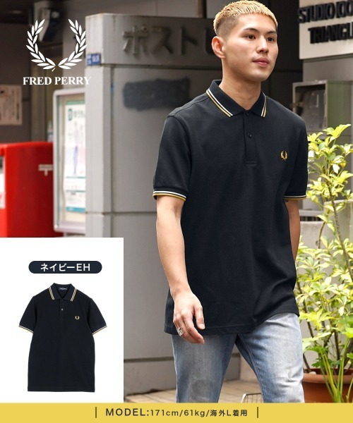 FRED PERRY（フレッドペリー）の「FRED RERRY フレッドペリー TWIN TIPPED 半袖 ポロシャツ（ポロシャツ・メンズ・ネイビー系/ブラック/ネイビー系2/ホワイト系その他/ネイビー系1/ホワイト系その他2・X-LARGE/LARGE/MEDIUM/SMALL）」の10枚目の写真