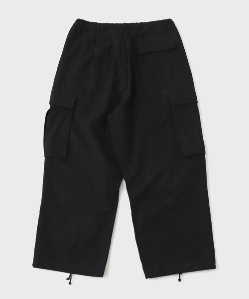 Story mfg.(ストーリーエムエフジー)の「STORY mfg. / ストーリーエムエフジー. PEACE PANTS(カーゴパンツ・メンズ・ブラック・MEDIUM)」の2枚目の写真