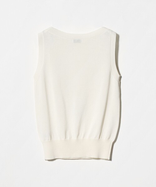 ATTISESSION(アティセッション)の「<ATTISESSION>タンクトップ×ストール ニット トップス(ニット/セーター・レディース・ブラック/オフホワイト・FREE)」の22枚目の写真