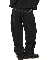 OY | 『OY/オーワイ』STUD WIDE VOLUME PANTS/スタッドワイドボリュームパンツ(デニムパンツ)