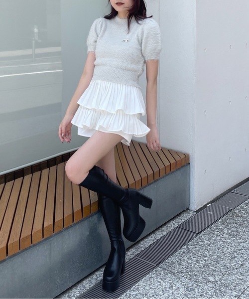 one way（ワンウェイ）の「厚底ロングブーツ（ブーツ・レディース・ブラック/ブラック系その他・SMALL/MEDIUM/LARGE）」の5枚目の写真