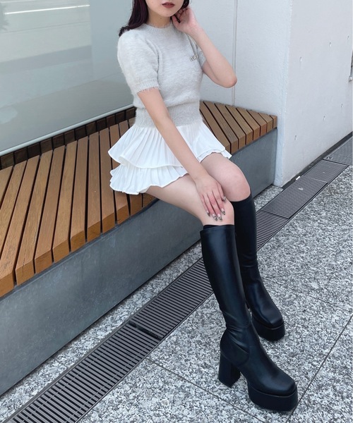 one way（ワンウェイ）の「厚底ロングブーツ（ブーツ・レディース・ブラック/ブラック系その他・SMALL/MEDIUM/LARGE）」の8枚目の写真