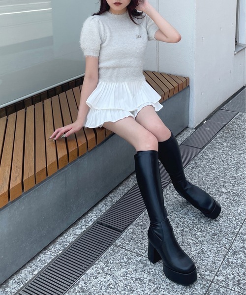 one way（ワンウェイ）の「厚底ロングブーツ（ブーツ・レディース・ブラック/ブラック系その他・SMALL/MEDIUM/LARGE）」の9枚目の写真