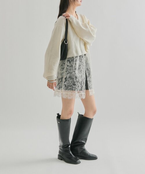 mystic(ミスティック)の「【5色展開◎】Vボタンカーディガン(カーディガン/ボレロ・レディース・ベージュ/ネイビー/オフホワイト/グレー/ブルー・FREE)」の15枚目の写真