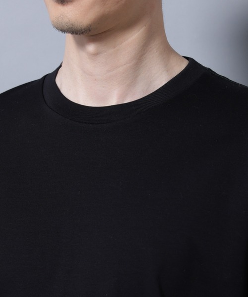 NANO universe(ナノユニバース)の「アンチスメルクルーネックTシャツ 長袖(Tシャツ/カットソー・メンズ・ブラック/ホワイト/レンガ/チャコール・S/M/L/XL)」の12枚目の写真