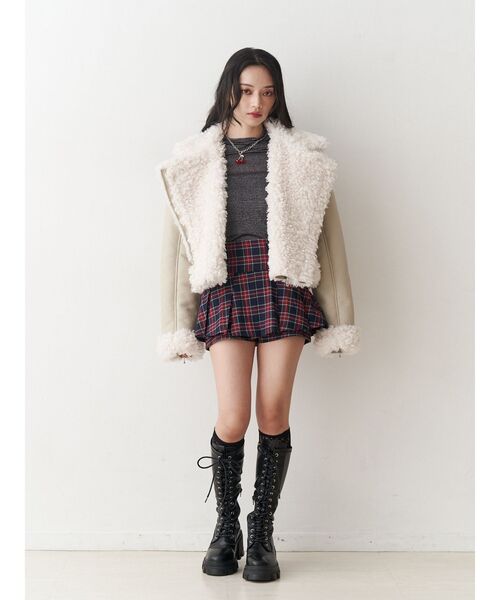 jouetie（ジュエティ）の「ラメハイネックトップス（Tシャツ/カットソー・レディース・レッド/ネイビー/シルバー/ブラック/ピンク・MEDIUM）」の19枚目の写真