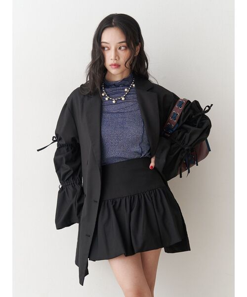 セール】ラメハイネックトップス（Tシャツ/カットソー）｜jouetie