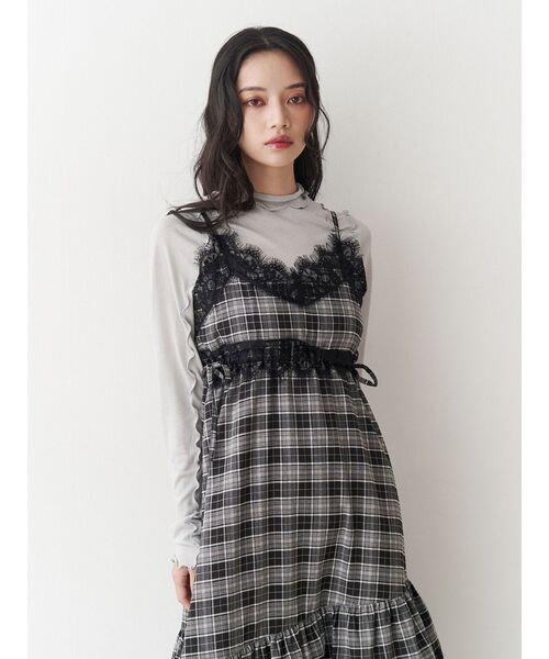 jouetie（ジュエティ）の「ラメハイネックトップス（Tシャツ/カットソー・レディース・レッド/ネイビー/シルバー/ブラック/ピンク・MEDIUM）」の12枚目の写真