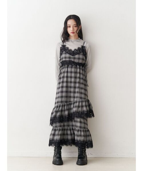 jouetie（ジュエティ）の「ラメハイネックトップス（Tシャツ/カットソー・レディース・レッド/ネイビー/シルバー/ブラック/ピンク・MEDIUM）」の13枚目の写真