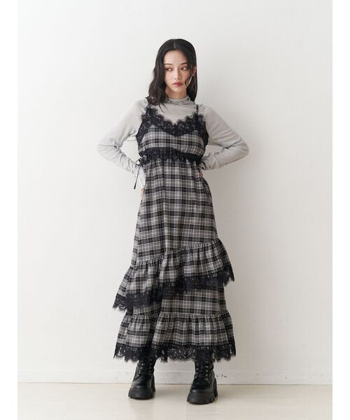 jouetie（ジュエティ）の「ラメハイネックトップス（Tシャツ/カットソー・レディース・レッド/ネイビー/シルバー/ブラック/ピンク・MEDIUM）」の14枚目の写真