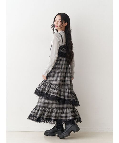 jouetie（ジュエティ）の「ラメハイネックトップス（Tシャツ/カットソー・レディース・レッド/ネイビー/シルバー/ブラック/ピンク・MEDIUM）」の15枚目の写真