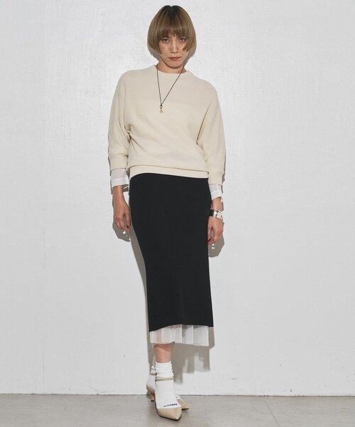 Whim Gazette BRIGHT MIX ツイードスカート Whim Gazette(ウィム ガゼット)のBRIGHT MIX ツイードスカート通販