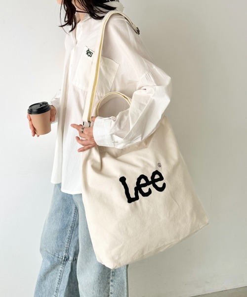 Lee/リー BIG 2WAY トートバッグ/ロゴ刺繍/A3収納/コットン デニム