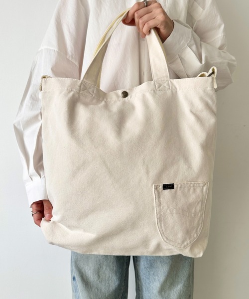 Lee/リー BIG 2WAY トートバッグ/ロゴ刺繍/A3収納/コットン デニム