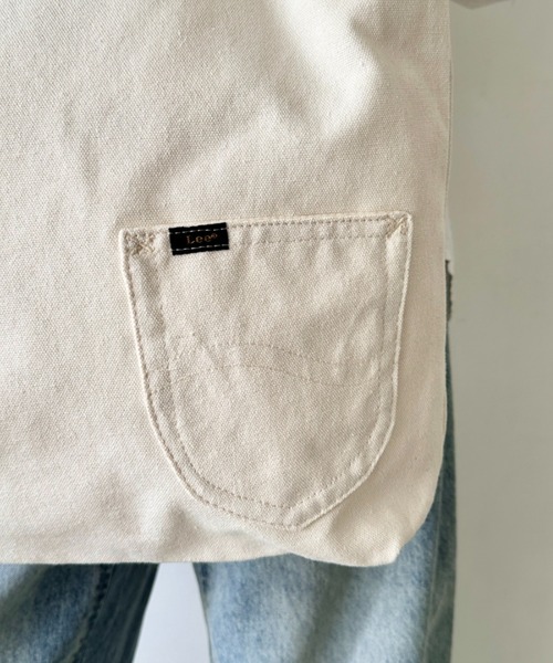 Lee(リー)の「Lee/リー BIG 2WAY トートバッグ/ロゴ刺繍/A3収納/コットン デニム/肩掛け ショルダー 通勤 通学(トートバッグ・レディース・ネイビー/ブラック/グレー/オフホワイト・FREE)」の12枚目の写真