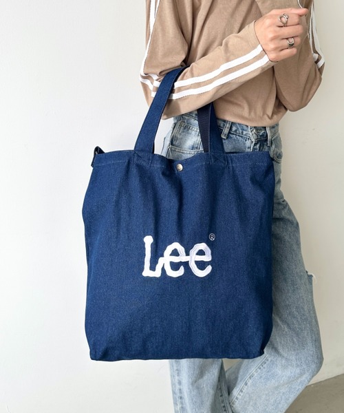 Lee/リー BIG 2WAY トートバッグ/ロゴ刺繍/A3収納/コットン デニム