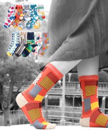 box408（ボックスヨンマルハチ）の「【10足セット】ソックス 北欧デザイン ハイクルー レディース（ソックス/靴下・レディース）」