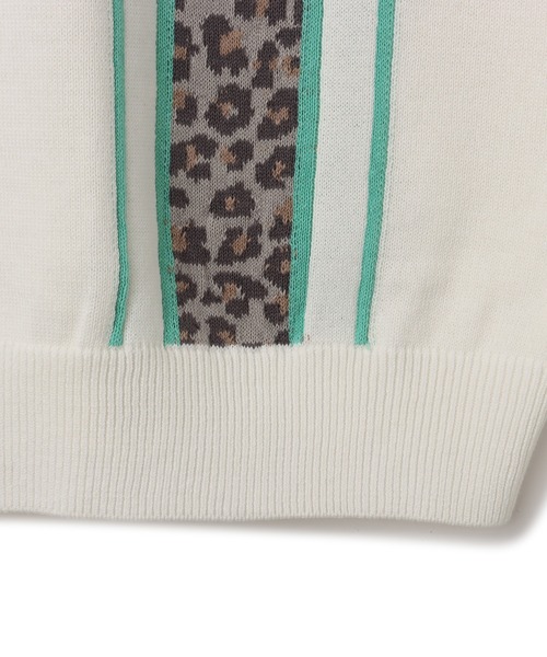 atmos(アトモス)の「atmos Knit LS Rugby Shirt / アトモス ニット ロングスリーブ ラグビー シャツ(ニット/セーター・メンズ・ブラック/ホワイト/ブラウン・L/M/XL)」の7枚目の写真