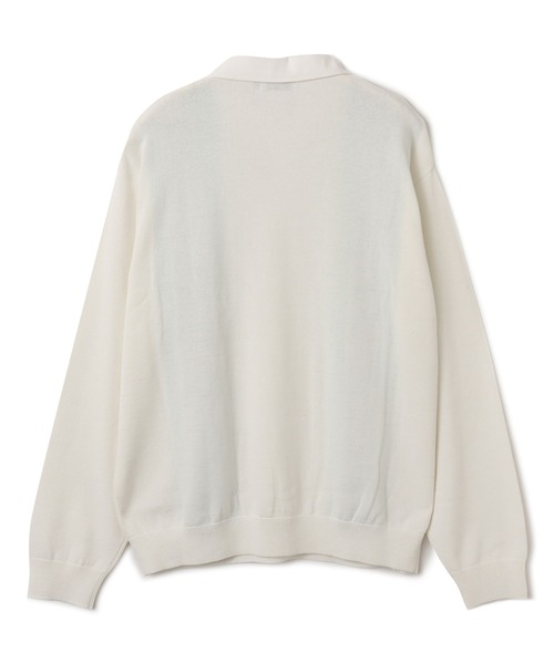 atmos(アトモス)の「atmos Knit LS Rugby Shirt / アトモス ニット ロングスリーブ ラグビー シャツ(ニット/セーター・メンズ・ブラック/ホワイト/ブラウン・L/M/XL)」の8枚目の写真