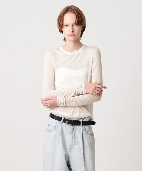 AEWEN MATOPH＞クルーネックロングスリーブカットソー（Tシャツ