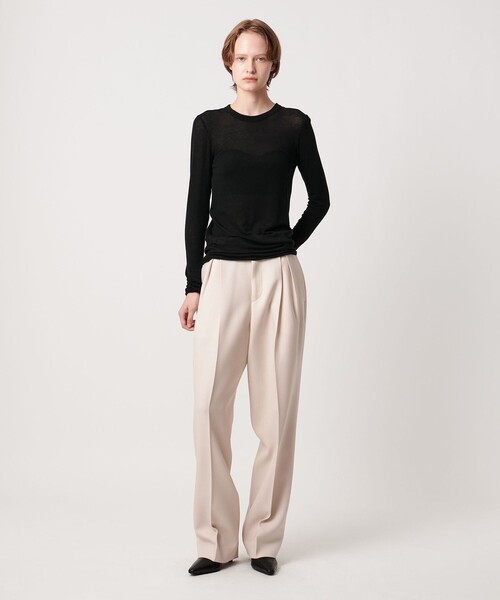 AEWEN MATOPH(イウエン マトフ)の「<AEWEN MATOPH>クルーネックロングスリーブカットソー(Tシャツ/カットソー・レディース・ブラック/オフホワイト・FREE)」の5枚目の写真