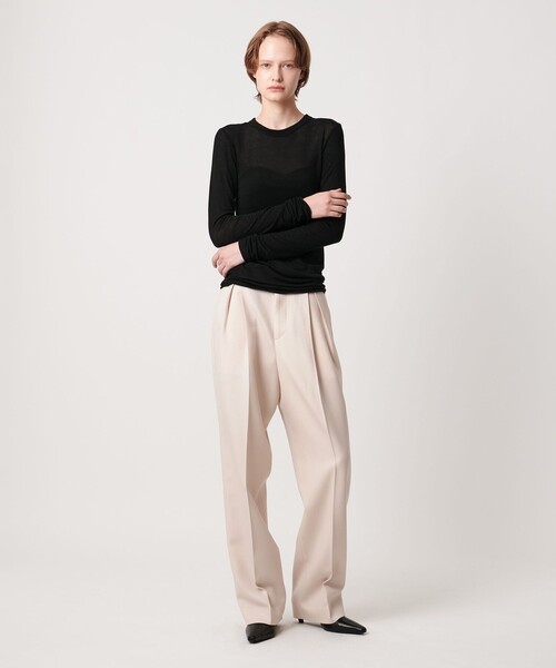 AEWEN MATOPH(イウエン マトフ)の「<AEWEN MATOPH>クルーネックロングスリーブカットソー(Tシャツ/カットソー・レディース・ブラック/オフホワイト・FREE)」の6枚目の写真