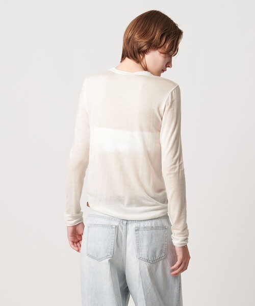 AEWEN MATOPH(イウエン マトフ)の「<AEWEN MATOPH>クルーネックロングスリーブカットソー(Tシャツ/カットソー・レディース・ブラック/オフホワイト・FREE)」の12枚目の写真