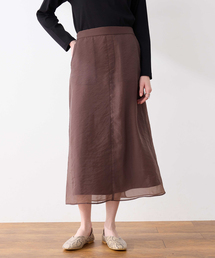 LE SOUK HOLIDAY（ルスークホリデー）の「シアーレイヤードスカート【ウエストゴム・通年素材】（スカート）」