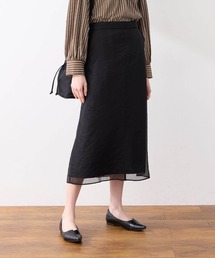 LE SOUK HOLIDAY（ルスークホリデー）の「シアーレイヤードスカート【ウエストゴム・通年素材】（スカート）」