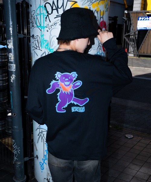 Grateful Dead(グレイトフルデッド)の「【GRATEFUL DEAD】オーバーサイズ プリント 長袖Tシャツ(Tシャツ/カットソー・メンズ・ホワイト系/パープル系1/ホワイト/ネイビー系2/ブラック系/チャコール/ホワイト系2/ホワイト系1・X-LARGE/LARGE/MEDIUM)」の6枚目の写真