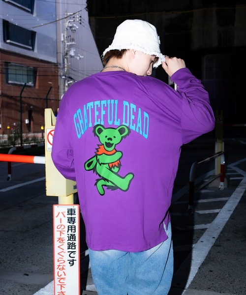 Grateful Dead(グレイトフルデッド)の「【GRATEFUL DEAD】オーバーサイズ プリント 長袖Tシャツ(Tシャツ/カットソー・メンズ・ホワイト系/パープル系1/ホワイト/ネイビー系2/ブラック系/チャコール/ホワイト系2/ホワイト系1・X-LARGE/LARGE/MEDIUM)」の8枚目の写真