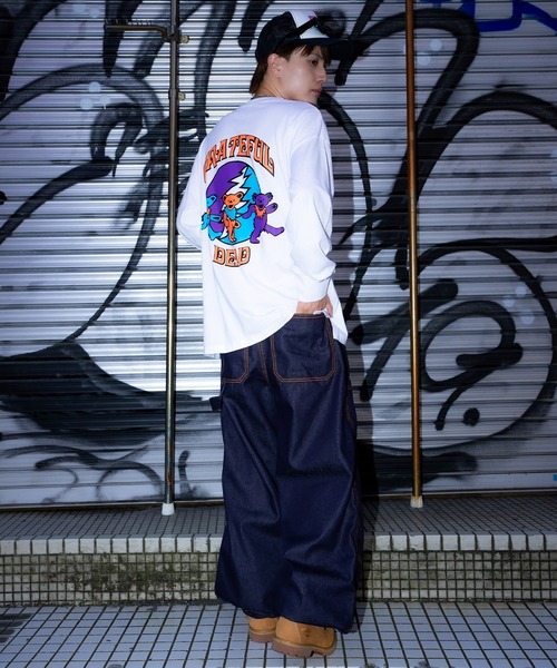 Grateful Dead(グレイトフルデッド)の「【GRATEFUL DEAD】オーバーサイズ プリント 長袖Tシャツ(Tシャツ/カットソー・メンズ・ホワイト系/パープル系1/ホワイト/ネイビー系2/ブラック系/チャコール/ホワイト系2/ホワイト系1・X-LARGE/LARGE/MEDIUM)」の11枚目の写真
