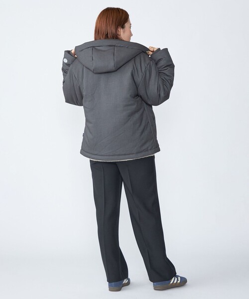 セール】【WEB限定】SHIPS: 中綿 ウールブレンド パデッド フード