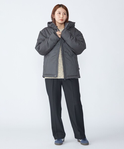 セール】【WEB限定】SHIPS: 中綿 ウールブレンド パデッド フード