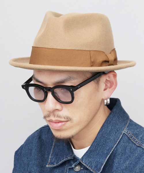 ReqHatter（レックハッター）の「スタンダード ミドルブリム 中折れハット（ハット・メンズ・ブラウン/ベージュ/グレー/ブラック・FREE）」の4枚目の写真
