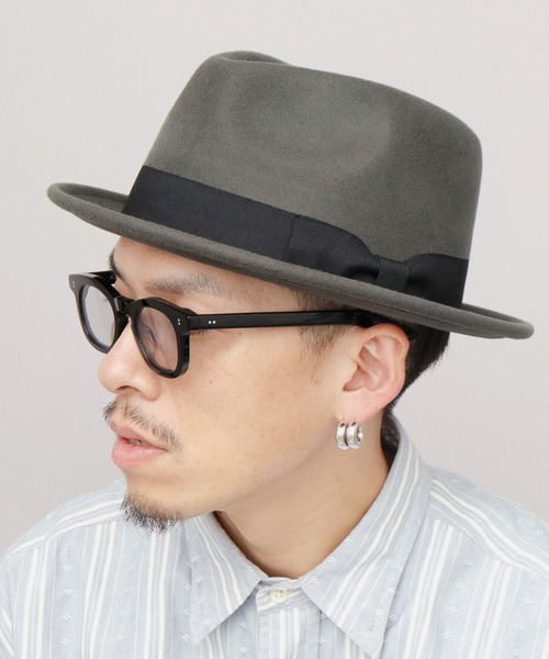 ReqHatter（レックハッター）の「スタンダード ミドルブリム 中折れハット（ハット・メンズ・ブラウン/ベージュ/グレー/ブラック・FREE）」の2枚目の写真