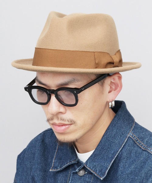 ReqHatter（レックハッター）の「スタンダード ミドルブリム 中折れハット（ハット・メンズ・ブラウン/ベージュ/グレー/ブラック・FREE）」の11枚目の写真