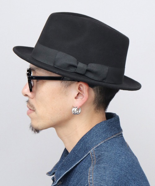 ReqHatter（レックハッター）の「スタンダード ミドルブリム 中折れハット（ハット・メンズ・ブラウン/ベージュ/グレー/ブラック・FREE）」の19枚目の写真