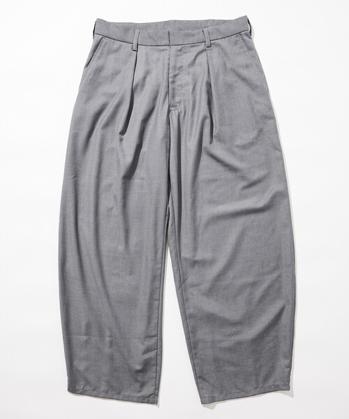 FREAK'S STORE(フリークスストア)の「限定展開 ワイドシルエット バレルレッグ スラックス パンツ(スラックス・メンズ・ブラック系その他/ブラック/ブルー系その他/グレー・SMALL/LARGE/MEDIUM)」の11枚目の写真